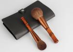 Vonira Beauty Mini Travel Bamboo Makeup Brushes Set With Storage Case Set