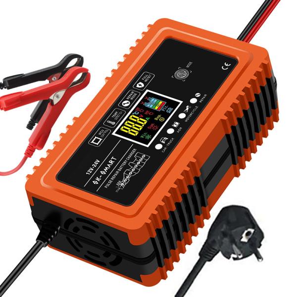 90% Charging Efficiency 12V 24V 20A 10A Battery Charger/Maintainer for Car