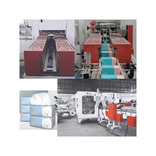 Manufacturing Plant V Fold Facial Tissue Napkin Paper Folding Machine Production