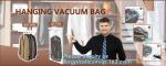 garment canvas tote with vacuum bag, Vacuum hang compressed bags for Down jacket