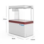 Submersible Betta Aquarium Square Fish Tank With Water Filter Pump