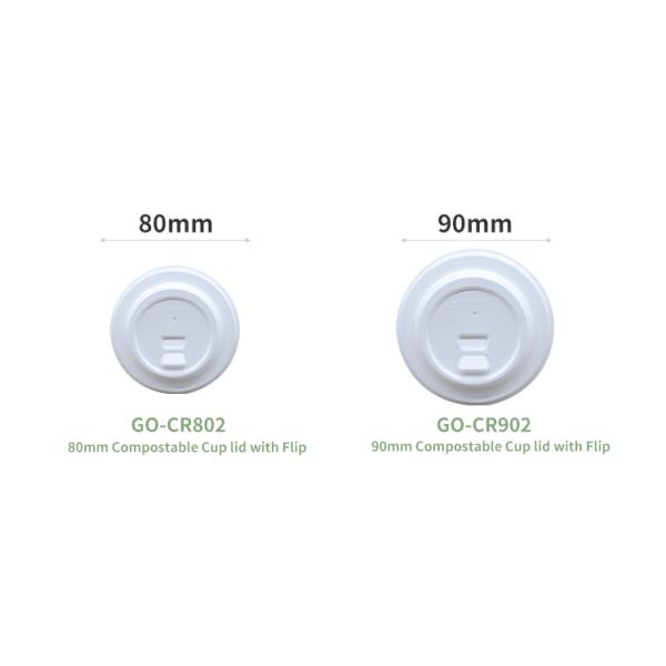 Disposable Sugarcane Pulp 8oz 12oz Coffee Cup Lids