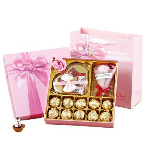 China Custom Chocolate Gift Box with Inset Birthday Wedding CDandy Cookie Paper Packaging wholesale