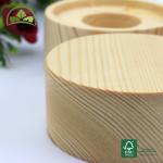 Natural Wood Color Round Perfume Bottle Lid Pine Wood Perfume Bottle Cap