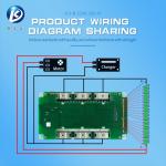 Custom Thick BMS Module 10S 36V 20A 17S - 24S 110A - 200A For LiFePO4 Battery