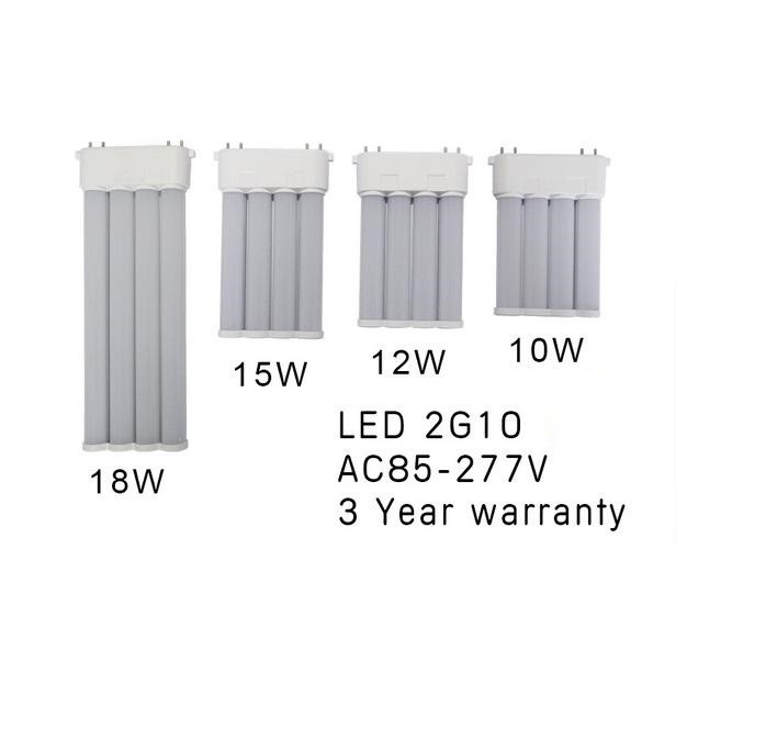 TYPE A+B 2G10 led PL light 12W CRI80 120LM/W 2835smd AC85-277V Three-year warranty