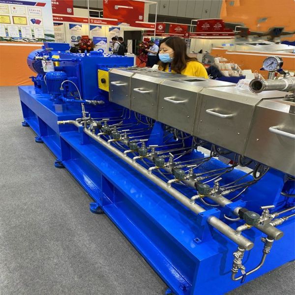 Flame Retardant Engineering Plastic Modification Twin Screw Extruder PC ABS Alloy Pelletizing Equipment