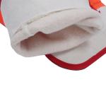 Anti Slip Chemical Safety Gloves Orange PVC Abrasion Resistance Work Gloves With