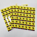 BOPP Marketing Custom Retail Stickers CMYK Print Permanent Promotional Labels