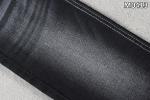 Black Weft TC Stretch Denim Fabric Warp Slub Jeans In 2 Sides