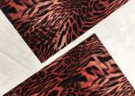 260GSM Velboa Polyester Velvet Fabric For Lady'S Dress Tiger Pattern 150cm Width