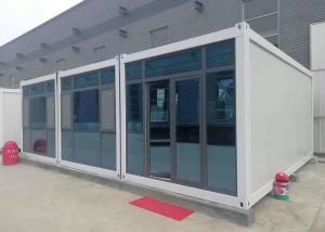 China Grey White Structure Customized Detachable Glass Wall Container wholesale