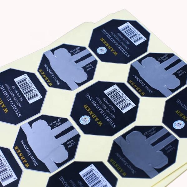 Manufacturer Customized Electrical Warning Label Printing Pet pvc pp bopp Label