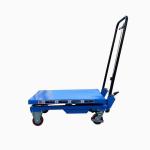 500Kg Mobile Manual Scissor Lift Tables Double Scissor Max Height 1575mm