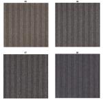 Indoor Polypropylene Twist Pile Carpet Solid Double Striped Lines