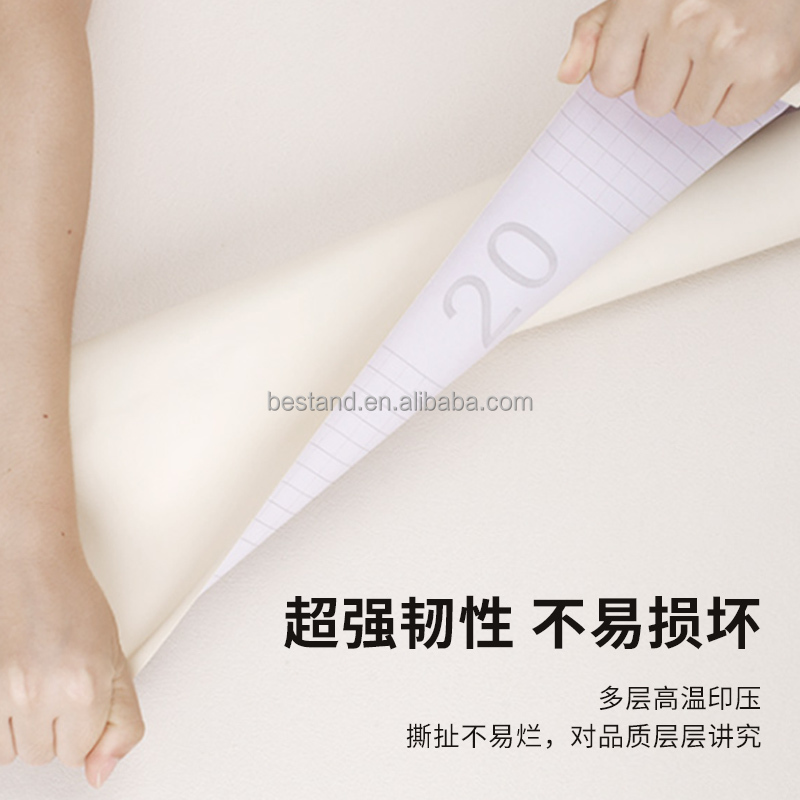 Modern Soft Touch Wallpaper PVC Film Sticker Wallpaper 60cm 120cm Wide