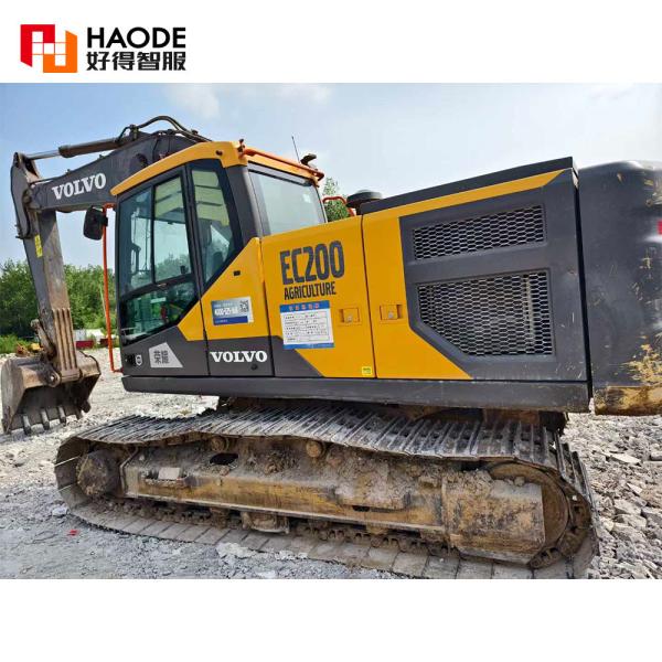 Almost Used Excavator Digger VOLVO Ec200/20ton Medium Crawler Used Digger