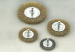 Shaft-mounted wheel brushes