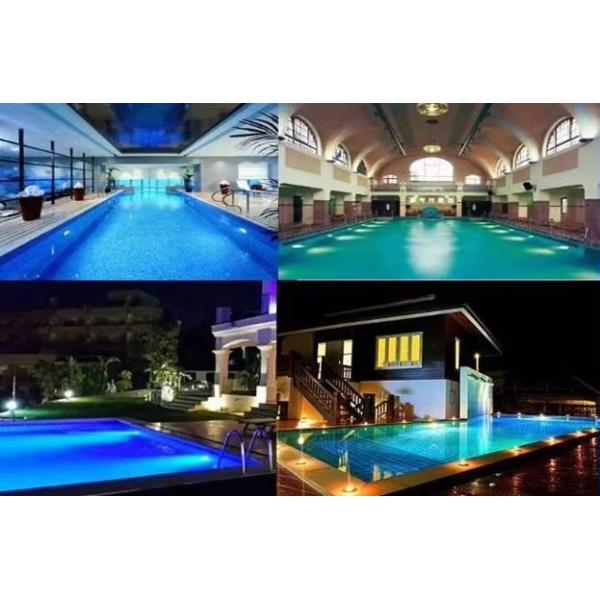 Waterproof IP68 12V Ac Dc Underwater Ultrathin Resin wall mounted Replace Halogen Lamp Led Swimming Pool Light