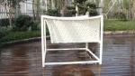 3pcs Beautiful White Outdoor Rattan Sofa Set For Swimming Pool