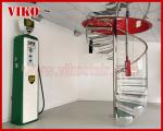 Spiral StaircaseVH38S Glass Railing Tread Glass Aluminum Stair Curved Glass