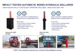 Q345 Carbon Steel Impact Tested Remote Control K4 Automatic Bollards for Anti