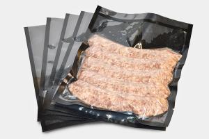 China Black Clear Chamber Vacuum Pouches 3 Mil For Meat Cheese Sausage Packaging wholesale