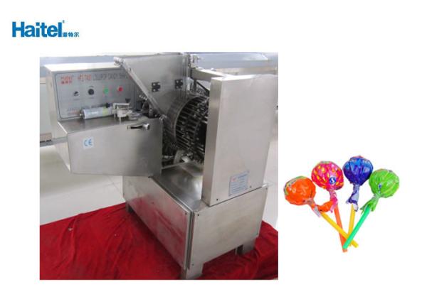 Business Lollipop Candy Making Machine , Self Feeding Candy Manufacturing