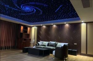 China Noise Reduction Polyester Ceiling Tiles Starry Sky Optic Star Ceiling Lighting wholesale