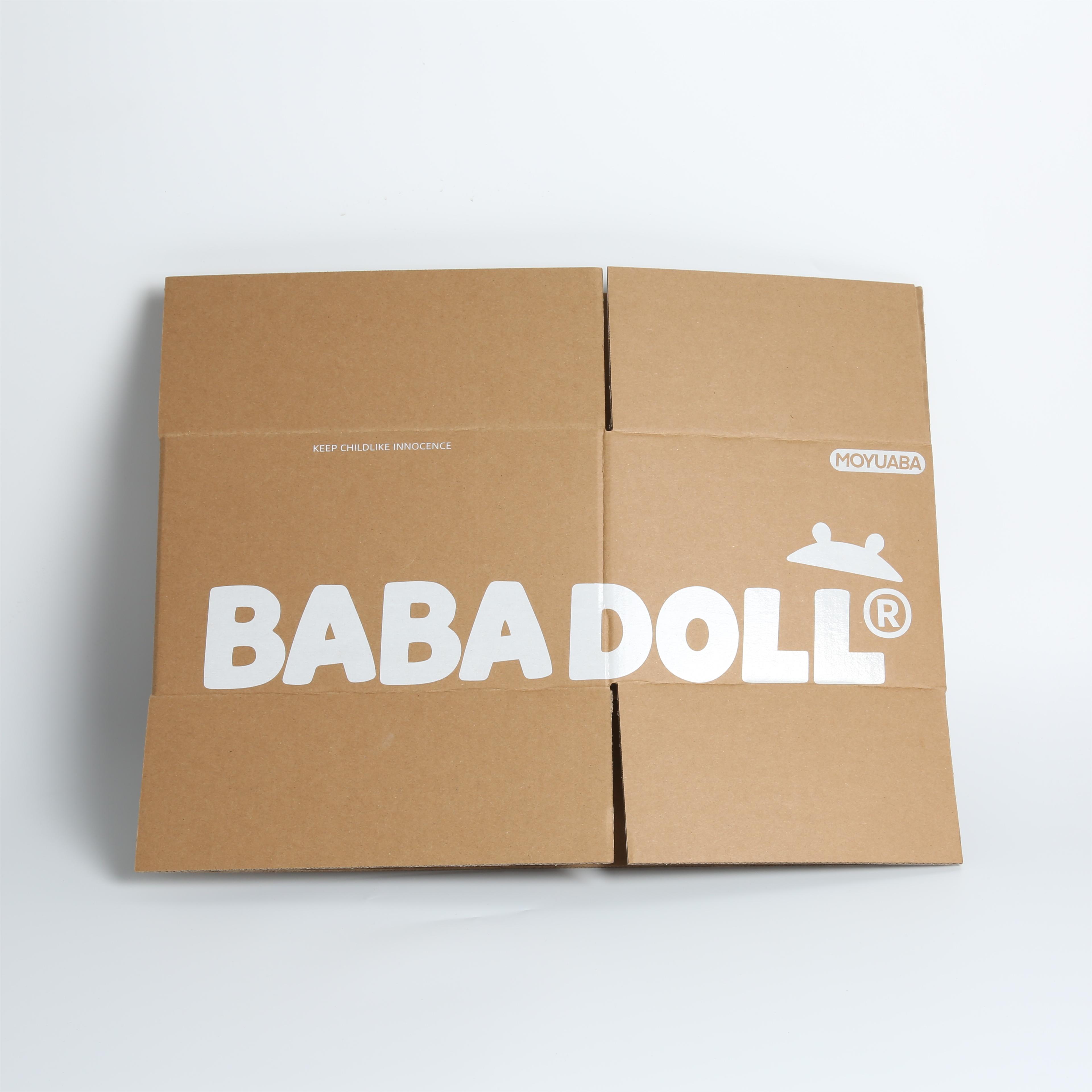 Square White Ink Kraft Corrugated Box , Kraft Box Mailers For Lightweight Goods