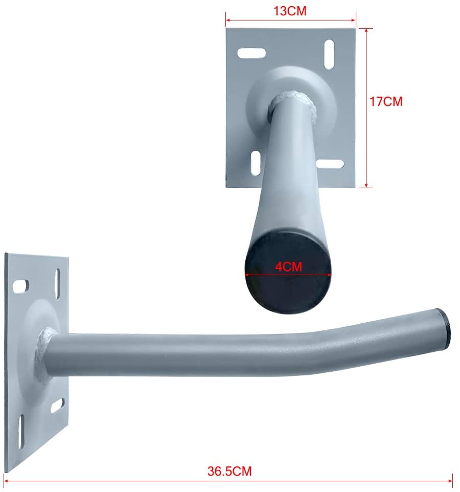Sturdy Carbon Steel Wall Mount Tire Rack with Multifunction Hooks and Logo Print