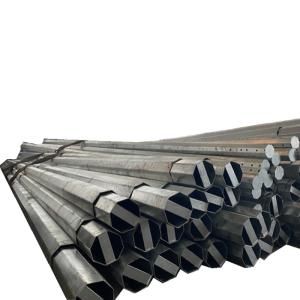 China 150km/H Electricity Steel Distribution Pole Wind Resistance Hot Dip Galvanizing Treatment wholesale