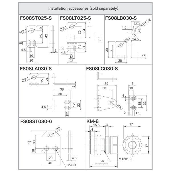 Makinopc High Quality ZTSM8 Contact Sensor CNC Machine Tool Measuring Probe Miniature Inductive Switch