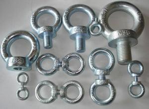 China Zinc plated high strength Din580 forged eye bolt with nut wholesale