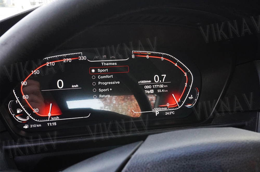 Viknav For BMW 5series F10 F11 GT series GT F07 6series F06 F12 7series F01 F02 (2008-2018) 12.3 inch Newest Speedometer