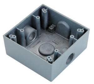 China Square Watertight / Waterproof Electrical Box 1/2&quot; 3/4&quot; Size To Protect Conductors wholesale