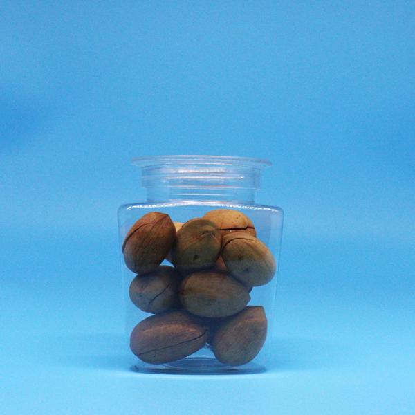 Cookie Food Candy Food Grade Clear Triangle Shape PET Plastic Clear Jar Clear