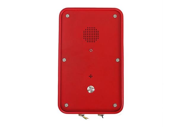 IP66 Red SOS Industrial Weatherproof Telephone , Industrial Analog Telephone