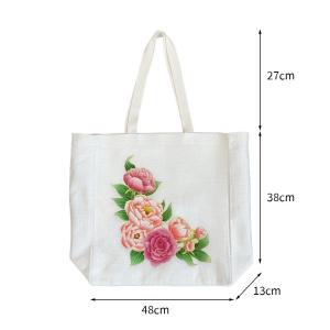 China Custom Linen Blank Sublimation Tote Bag For Sublimation Heat Transfer Printing wholesale