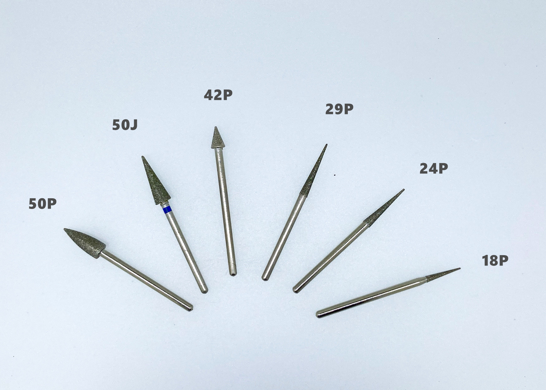 Needle Shape Diamond Polishing Burs 2.35mm Dental Lab Diamond Burs