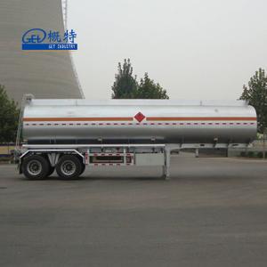 China 36000L 2 Axles Carbon Steel Tank Semi Trailer for Fuel and Diesel Transportation wholesale