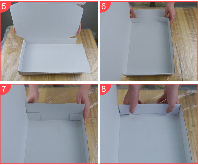 Ultraportable Mailer Paper Box Cosmetic Packaging Thickened Collapsible