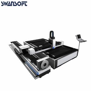 China 1000W Stainless steel metal tube pipe CNC fiber laser cutting machine 4000x2000mm wholesale