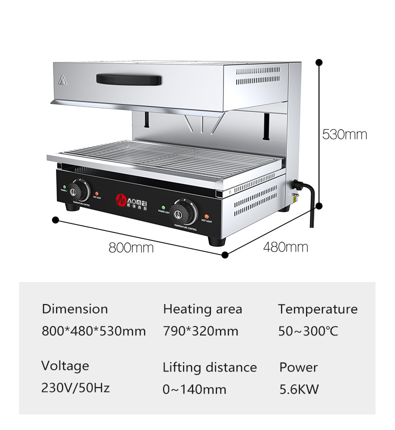 Stainless Steel TES-800K Electric Pizza Oven Chicken Roaster Grill