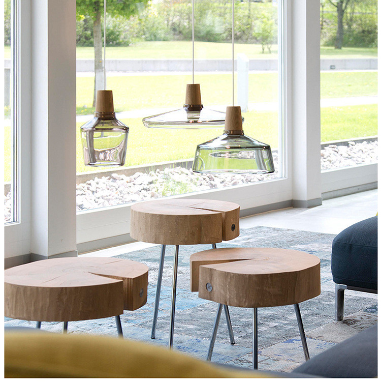 Modern Glass Lampshade Wooden Pendant Light Bar Dining Loft Industrial 15-16P Pendant Lamp(WH-GP-162)