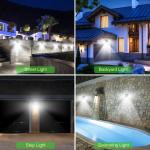 3.7V 800mAh Outdoor Solar Pir Wall Lights / 17% Efficiency 144 Led Solar Light