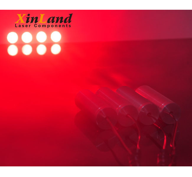 Fat Wide Beam Red Laser Module High Power Laser Module 100mw 22x55mm