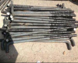 China Carbon Steel Foundation Nut Bolt , Foundation J Bolts For Concrete Anchoring wholesale