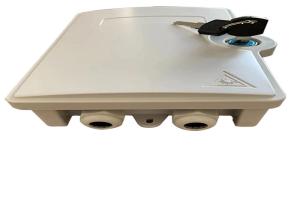 China 2 core Outdoor Fiber Optic Distribution Box, PC+ABS material, IP55 wholesale