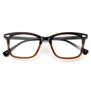 China Two Tone Laminated Acetate Frame Glasses Classic Square Men Women Optical wholesale